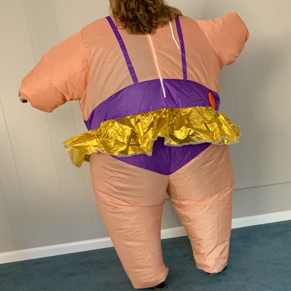 Unisex Ballerina Funny Inflatable Blowup Costume - Picture 3 of 8